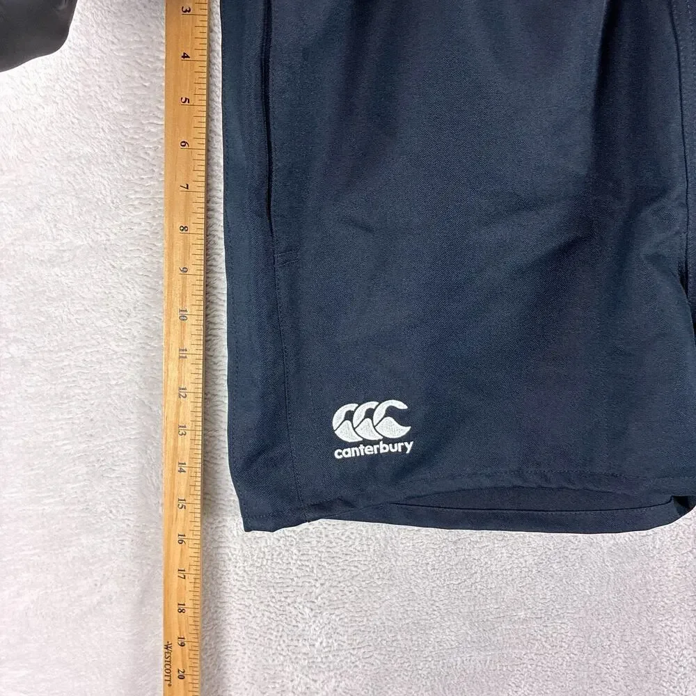 Canterbury Rugby Shorts Mens XL Black Pull On Performance Preppy Workout Gym